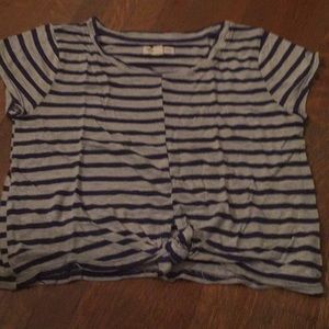 Kids striped crop top